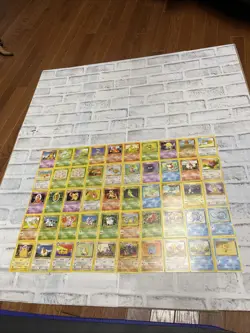 Pokemon Base Set 2 Non Holo Lot of 50 Cards WOTC TCG LP/NM Pokemon - NO DUPES - Image 1