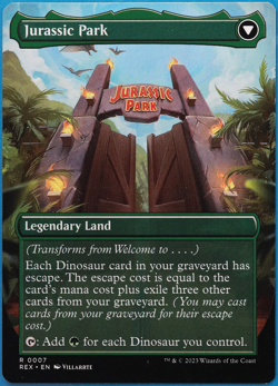 Welcome to . . . / Jurassic Park Jurassic World MINT Rare CARD (503185) ABUGames - Image 2