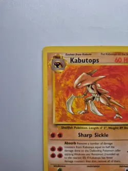 Pokemon TCG Vintage Kabutops 24/62 Card Fossil Non Holo Unlimited - Image 3