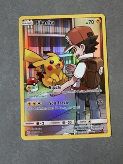 Pikachu - 241/236 - Pokemon Cosmic Eclipse Sun & Moon Secret Rare Card NM - Image 1