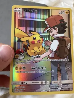 Pikachu - 241/236 - Pokemon Cosmic Eclipse Sun & Moon Secret Rare Card NM - Image 4