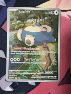 2023 Snorlax 051 Scarlet And Violet 151 Black Star Promo Pokemon Card - Image 1
