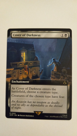 Cover of Darkness Extended Art NM/M Assassins Creed MTG Magic the Gathering ACR - Image 1