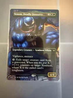 Venom, Deadly Devourer NM Borderless Regular #22 MTG Marvel's Spider-Man Eternal - Image 1