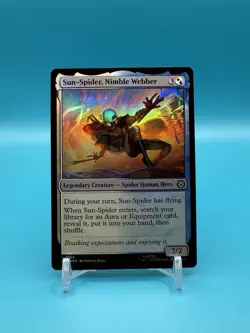Sun-Spider, Nimble Webber - Marvel’s Spider-Man (SPM) - MTG - FOIL - NM - Image 1