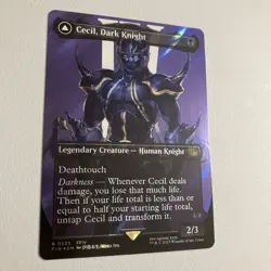 Cecil, Dark Knight (Borderless) (Surge Foil) Final Fantasy Foil (0525) - Image 1