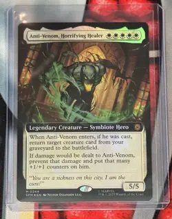 Magic The Gathering Spider-Man Anti-Venom, Horrifying Healer (Extended Art) Foil - Image 1