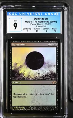 DAMNATION Planar Chaos Foil Rare CGC 9 Q++ MTG [Nostalgium] - Image 1