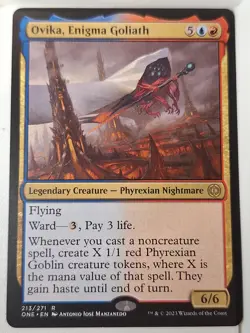 Ovika, Enigma Goliath- Phyrexia: All will be One - Magic the Gathering MTG Nice! - Image 1