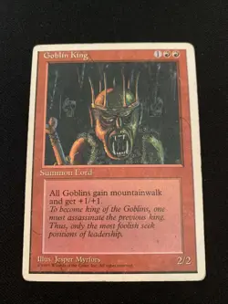 Goblin King MTG Core Set 4th Edition Regular - Image 1