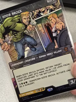 Eddie Brock Venom, Lethal Protector (0224) - Borderless M MTG Spider-man Foil - Image 3
