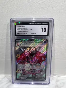 Charizard Ex (2024) Pokemon Black Star Promo Paldean Fates #074 CGC 10 Gem Mint - Image 1