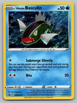 Pokemon TCG Sword & Shield Promo Hisuian Basculin SWSH273 Holo - Image 1