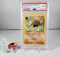 PSA 8 NM-MT PROMO KABUTO 50 1999 POKEMON TOP DECK MAGAZINE W WIZARDS GOLD STAMP - Image 1