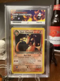Pokemon TCG Dark Charizard Team Rocket 4 Holo Unlimited Holo Rare ACE 4 - Image 1