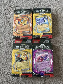 Pokemon EX Battle Deck Victini EX Miraidon EX Deck Box tinkaton EX Box Taup Kolo - Image 1