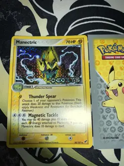 Pokemon Manectric 38/107 ex Deoxys Prerelease Stamped Promo 055 💎NM ++💎 - Image 1