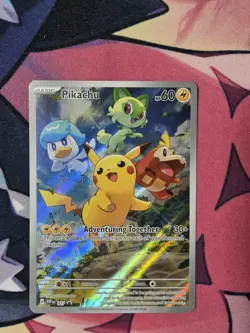 Pokemon Pikachu SVP 027 Scarlet & Violet Paldea Evolved ETB Promo - Image 1