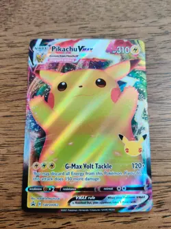 Pokemon TCG - Pikachu VMAX SWSH062 Black Star Promo Celebrations 25th - Image 1