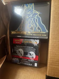 Pokemon TCG Mega Evolutions Elite Trainer Box (Pokemon Center) & Booster Box - Image 1