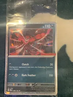 Sealed Yveltal 088/132 Reverse Holo Mega Evolution Pokemon GAMESTOP PROMO - Image 1
