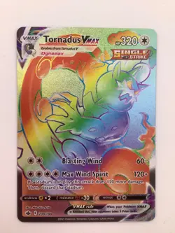 Pokemon TCG Tornadus VMAX 209/198 Chilling Reign Rainbow Secret Rare NM - Image 1