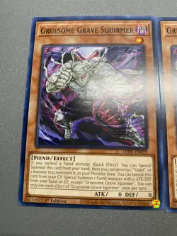 Yu-Gi-Oh! 3X Gruesome Grave Squirmer Common 1st Edition LEDE-EN019 NM/M - Image 2