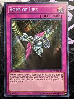 Rope of Life - LP - LCYW-EN147 - 1st Edition - Secret Rare - Yu-Gi-Oh! TCG - Image 1