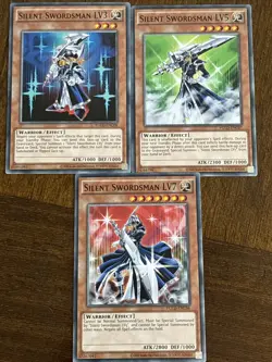 Yu-Gi-Oh! TCG Silent Swordsman LV3 LV5 LV7 YGLD Common Unlimited Set VLP - Image 1
