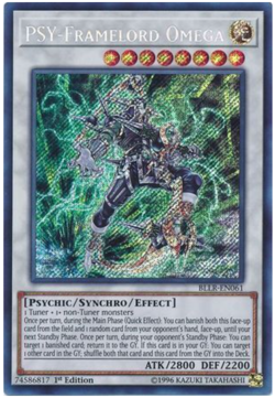 Yu-Gi-Oh!- PSY-Framelord Omega - BLLR-EN061 - Secret Rare - 1st Ed - NM/M - Image 1