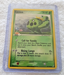 Pokemon EX Crystal Guardians 47/100 Cacnea Card Common Non-Holo TCG Card Game - Image 1