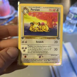 Pokemon Card 1999 Jungle Set Persian 42/64 1st Edition NM-Mint - Image 1