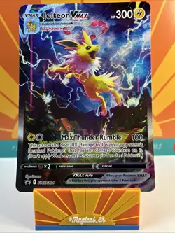 Jolteon VMAX SWSH184 Black Star Promo Pokemon TCG Jumbo Oversized Card Near Mint - Image 1