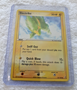 Electrike 52/100 Pokemon Card Non Holo EX Crystal Guardians TCG Trading Game - Image 1