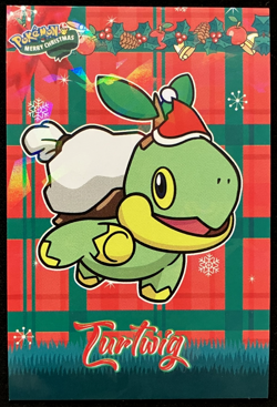Turtwig Cracked Ice Holo Pokemon 2024 Card Database Merry Christmas - Image 1