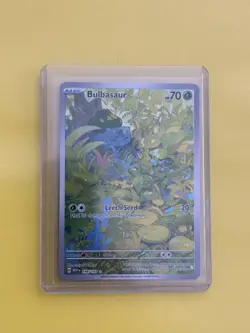 Pokemon TCG Bulbasaur Holo Rare Card 166/165 Scarlet & Violet 151 Series - Image 1
