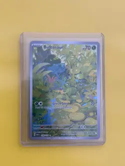 Pokemon TCG Bulbasaur Holo Rare Card 166/165 Scarlet & Violet 151 Series - Image 2