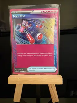 MAX ROD - 116/131 Prismatic Evolutions Ace Spec - Rare Holo - Pokemon TCG Card - Image 1