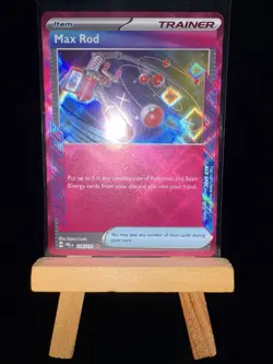 MAX ROD - 116/131 Prismatic Evolutions Ace Spec - Rare Holo - Pokemon TCG Card - Image 4