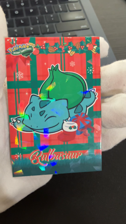 Bulbasaur Cracked Ice Holo Pokemon 2024 Card Database Merry Christmas - Image 2