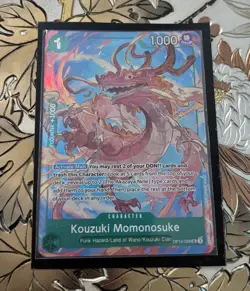 One Piece Card Game Kouzuki Momonosuke Best Selection Vol. 4 Alt Art OP10-028 - Image 1