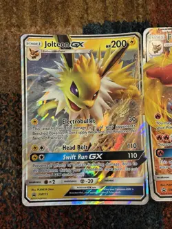 Flareon, Vaporeon, Jolteon jumbo Pokemon GX 3 Card Lot SM171, SM172, SM173 NM/M - Image 4