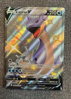 Lapras VMAX SV111/SV122 Shiny Holo Rare Shining Fates: Shiny Vault Pokemon Card - Image 1