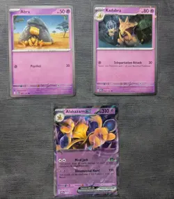 Pokemon TCG Alakazam EX 151 Holo Promo Set with 100 Card Lot (1 EX + 19 Holos) - Image 3