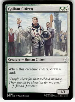 GALLANT CITIZEN #129 (COMMON) MTG MARVEL'S SPIDER-MAN - Image 1