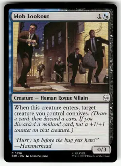 MOB LOOKOUT #136 (UNCOMMON) MTG MARVEL'S SPIDER-MAN - Image 1