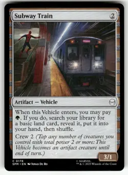 SUBWAY TRAIN #178 (COMMON) MTG MARVEL'S SPIDER-MAN - Image 1