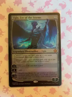 MTG Magic The Gathering Ugin, Eye of the Storms Foil Tarkir: Dragonstorm 0001 NM - Image 1