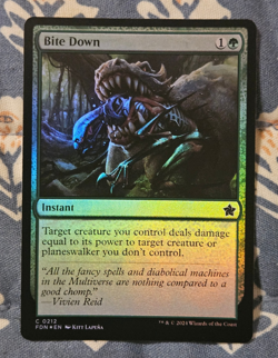 Bite Down x1 FOIL Dominaria United MTG Magic - Image 1