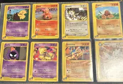8 E Reader Pokemon Lot Aquapolis Skyridge Expedition Non Holo Vintage NM/LP - Image 2